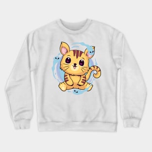 Kawaii Cat goth Crewneck Sweatshirt